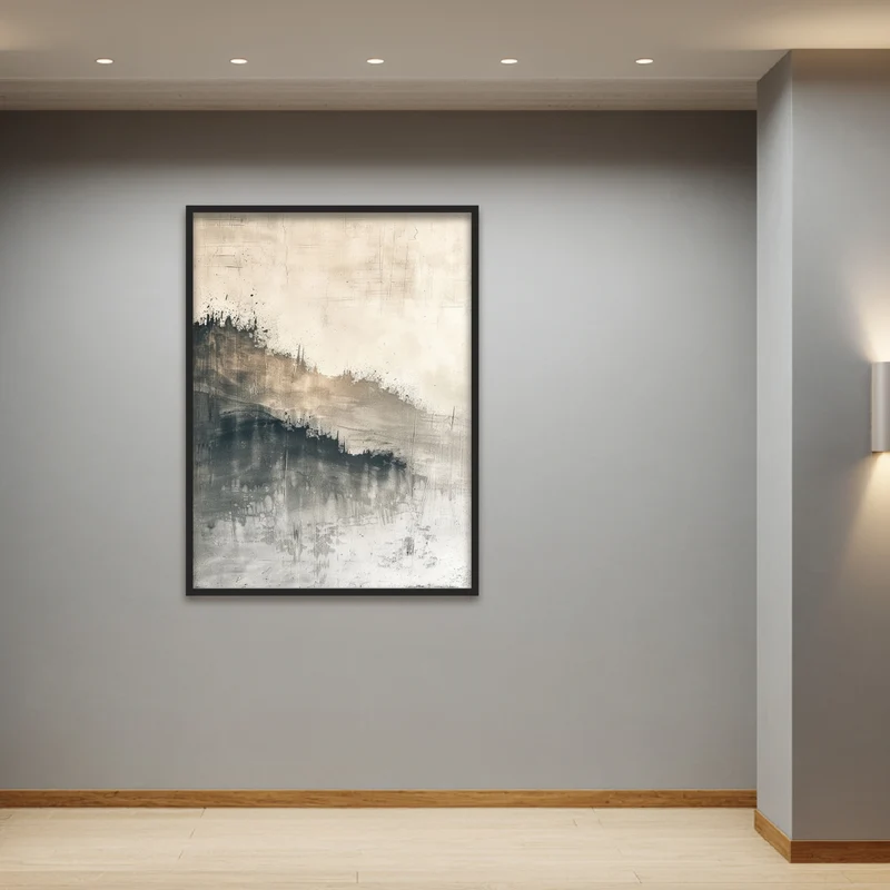 Abstrakte Wellenstruktur Poster