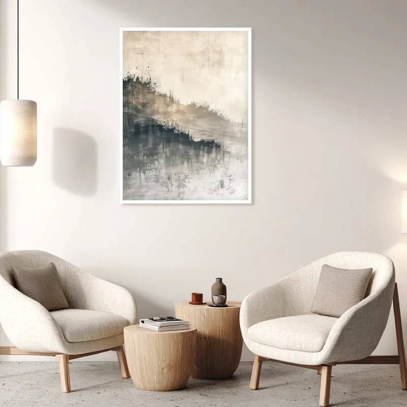 Abstrakte Wellenstruktur Poster