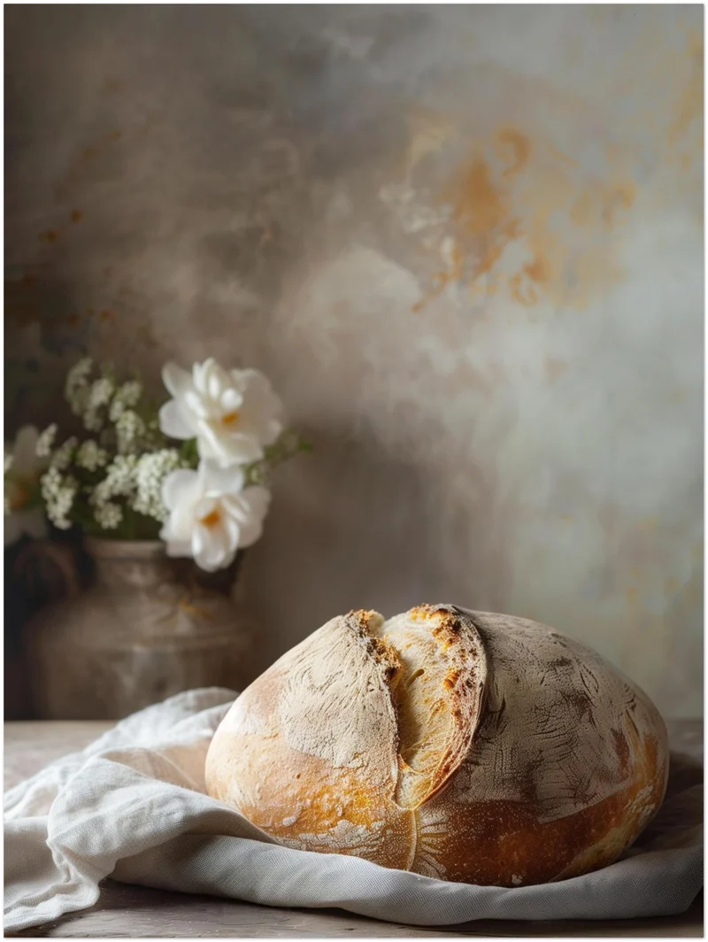 Rustikales Bauernbrot Leinwandbild