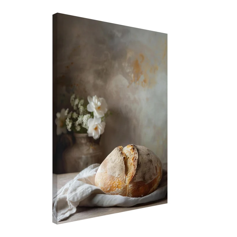 Rustikales Bauernbrot Leinwandbild