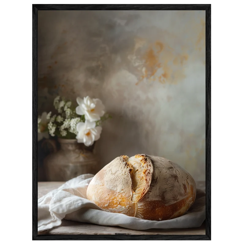 Rustikales Bauernbrot Leinwandbild