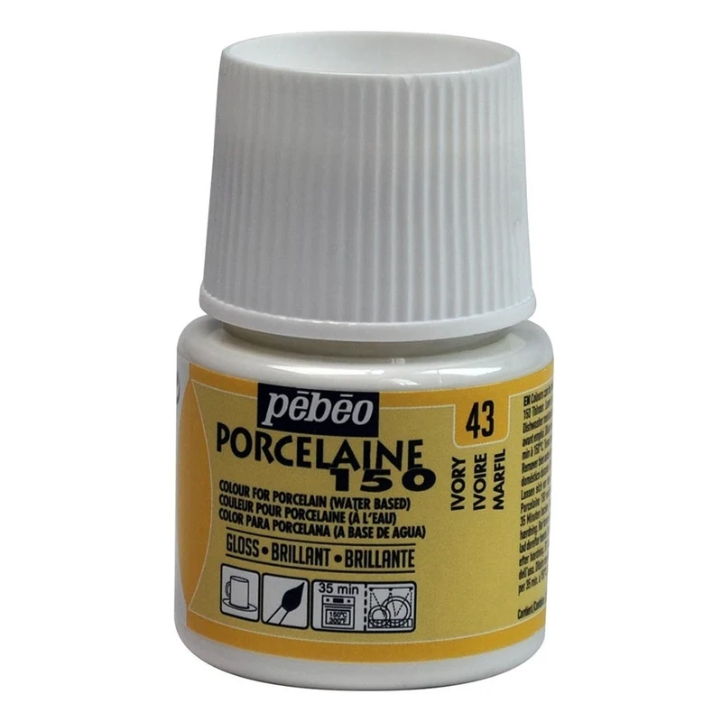 Pebeo - Porcelaine 150 Gloss Paint - Ivory - 45ml