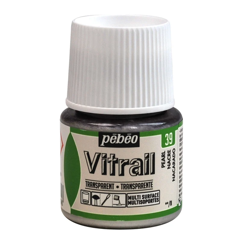 Pebeo - Vitrail - Glass & Tile Paint - Transparent - Pearl - 45ml
