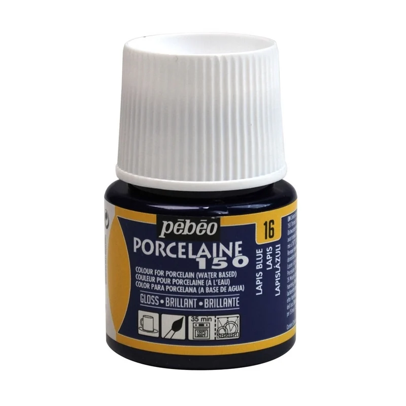 Pebeo - Porcelaine 150 Gloss Paint - Lapis Blue - 45ml