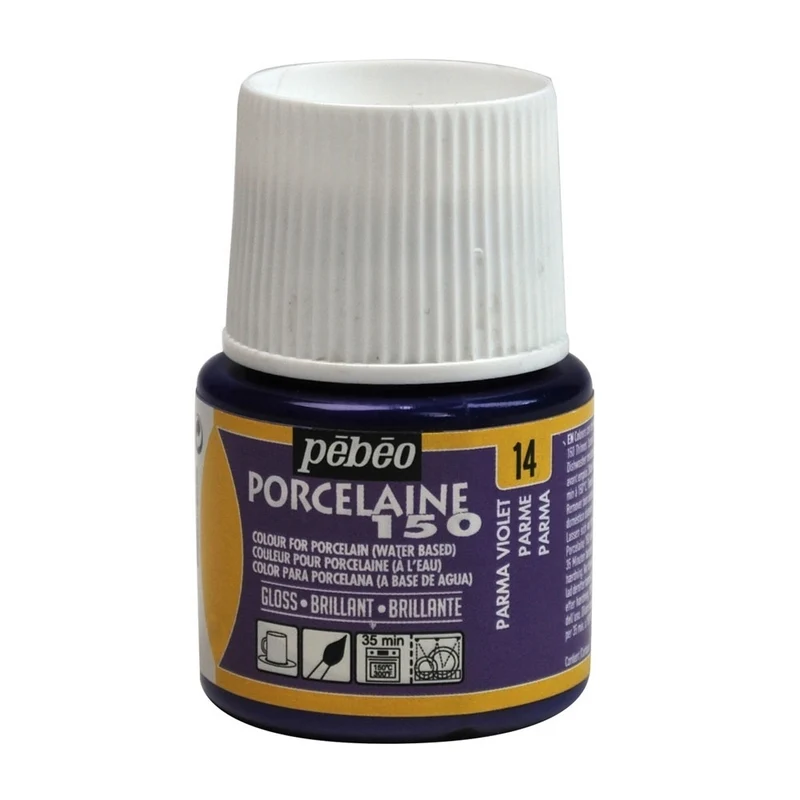 Pebeo - Porcelaine 150 Gloss Paint - Parma Violet - 45ml