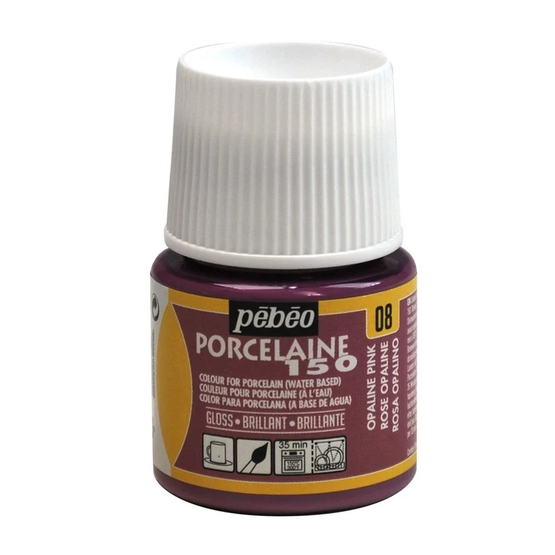 Pebeo - Porcelaine 150 Gloss Paint - Opaline Pink - 45ml