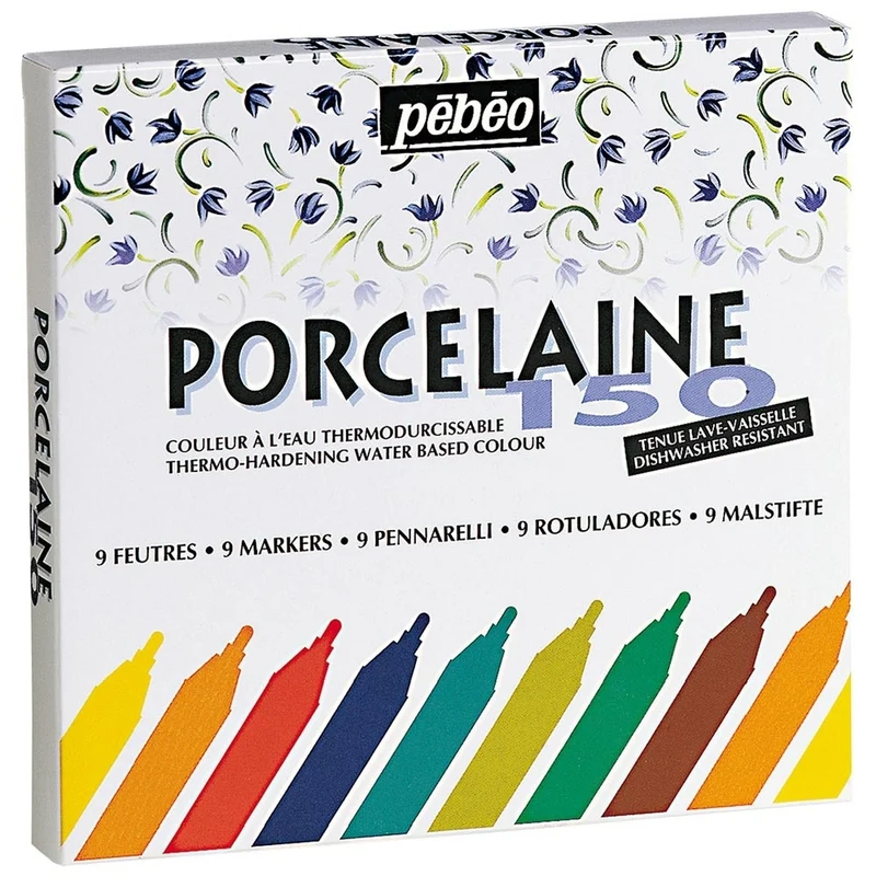 Pebeo - Porcelaine 150 Case 9x Ceramic Markers