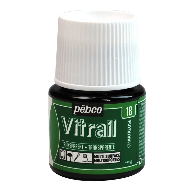 Pebeo - Vitrail - Glass & Tile Paint - Transparent - Chartreuse - 45ml