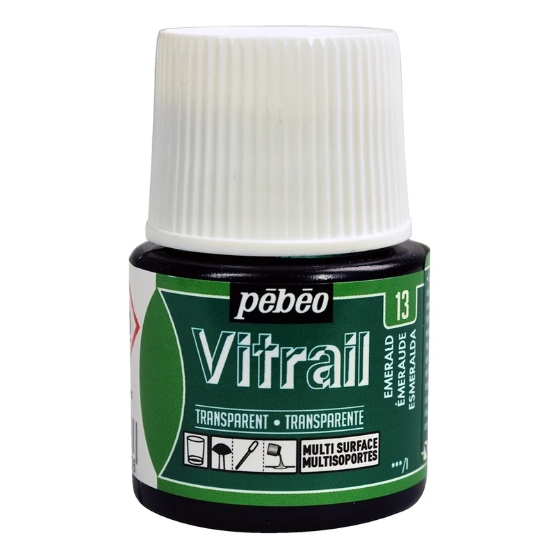 Pebeo - Vitrail - Glass & Tile Paint - Transparent - Emerald - 45ml