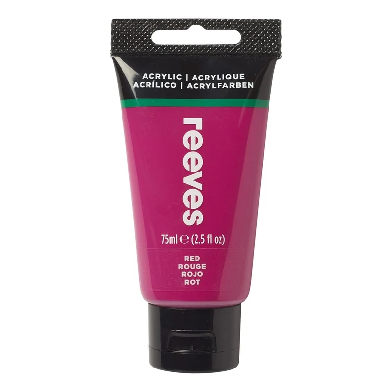 Reeves - Rose Red - Fine Acrylic - 75ml