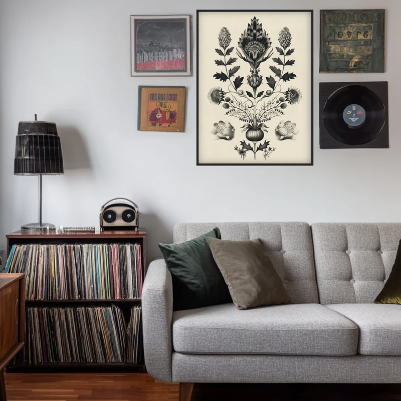 Florale Symmetrie Poster