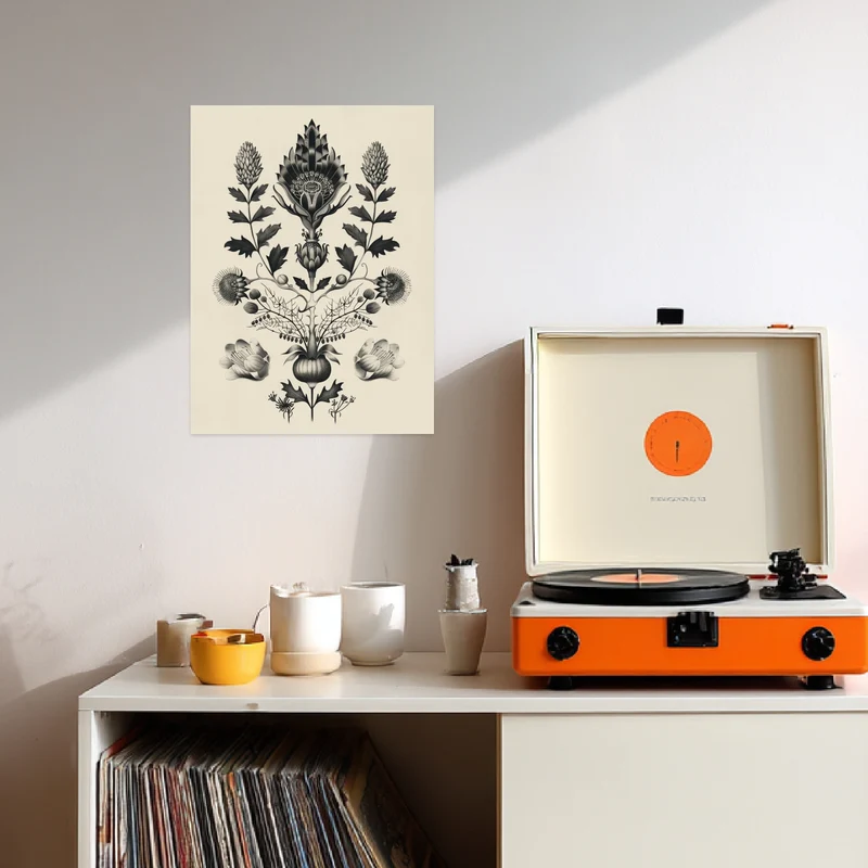 Florale Symmetrie Poster