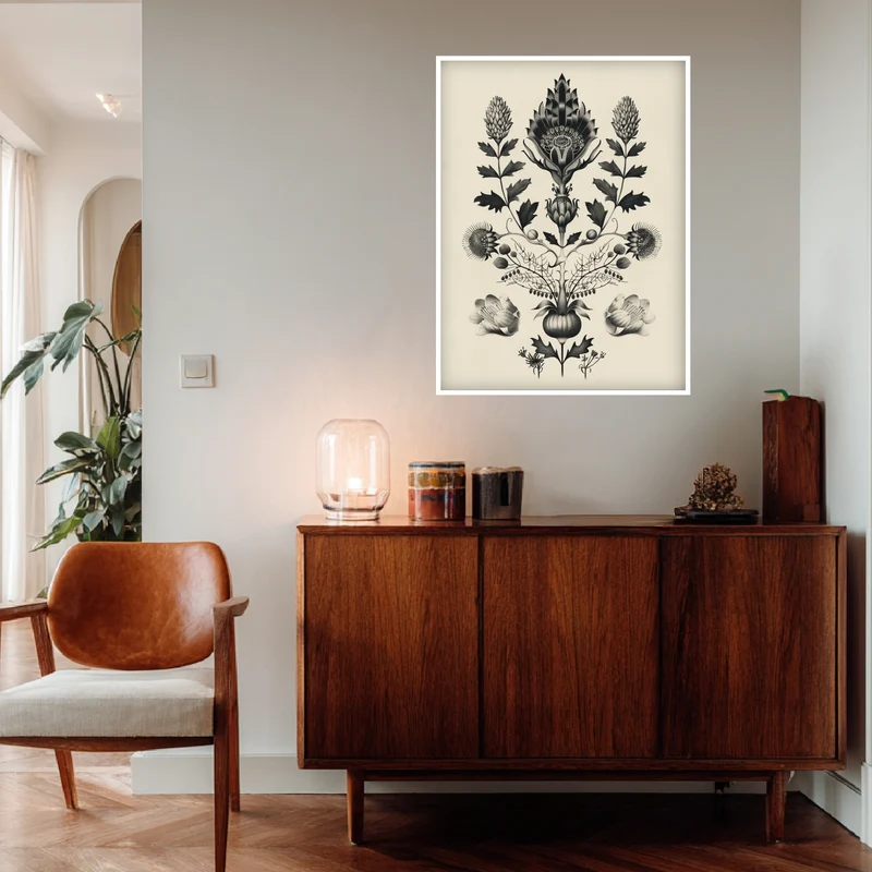 Florale Symmetrie Poster