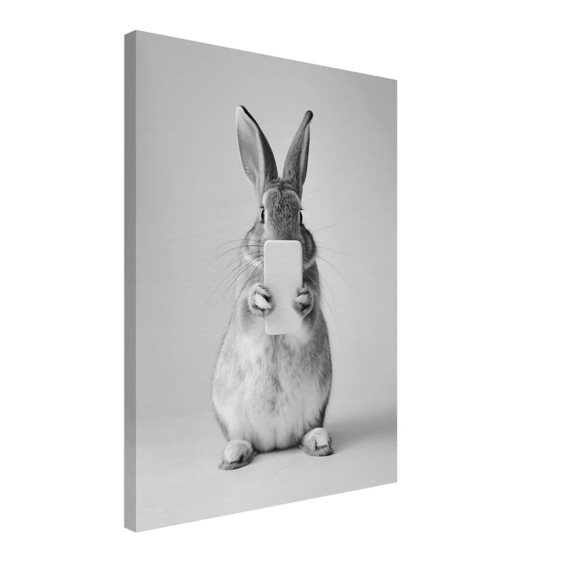 Hase Handy Leinwand