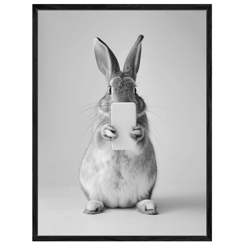Hase Handy Leinwand