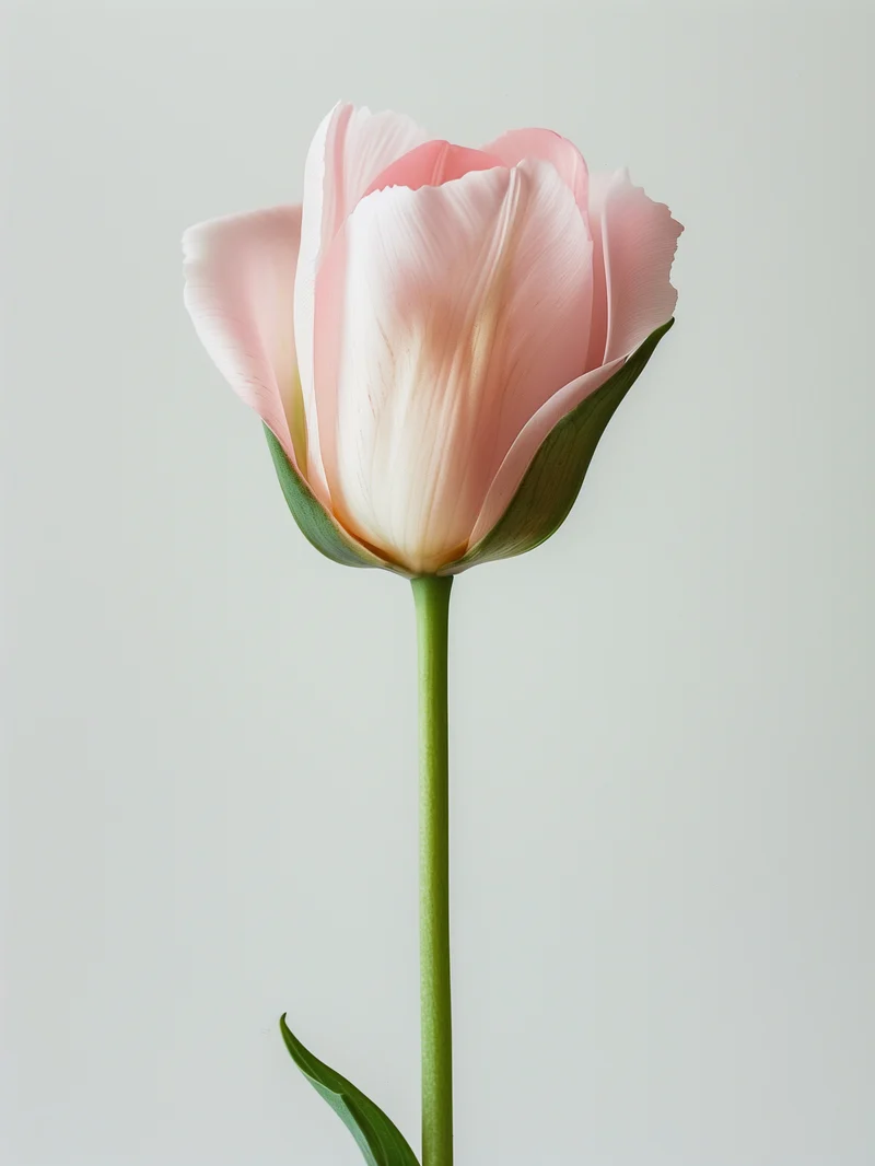 Rosa Tulpe einzeln Poster