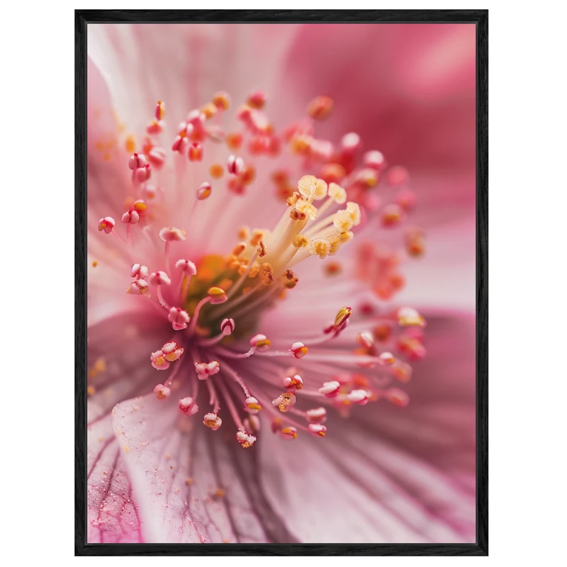 Kirschblüte Stempel Makro Leinwand