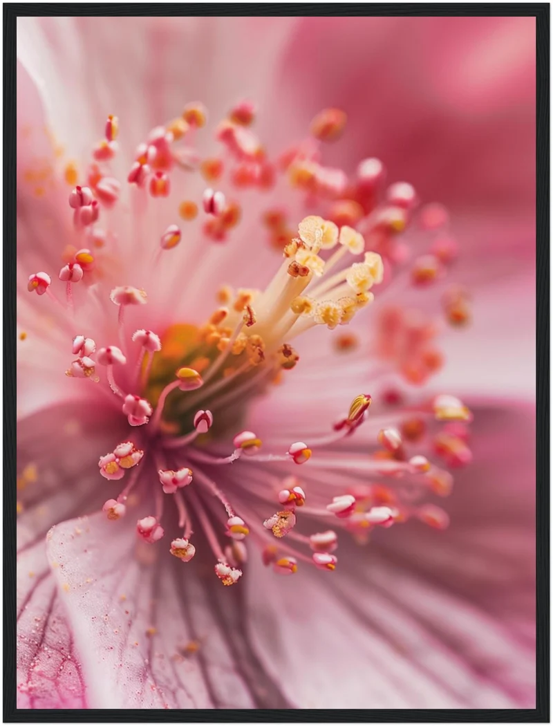 Kirschblüte Stempel Makro Poster