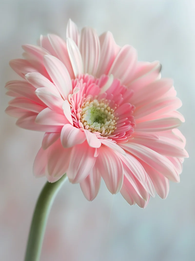 Rosa Gerbera Nahaufnahme Poster