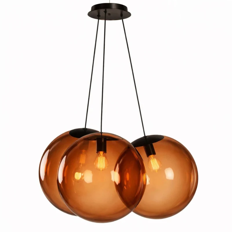 s.luce Orb Cluster Glas-Pendelampe 3-flammig 3x50cm