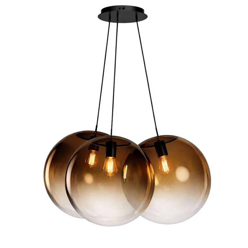 s.luce Orb Cluster Glas-Pendelampe 3-flammig 3x50cm