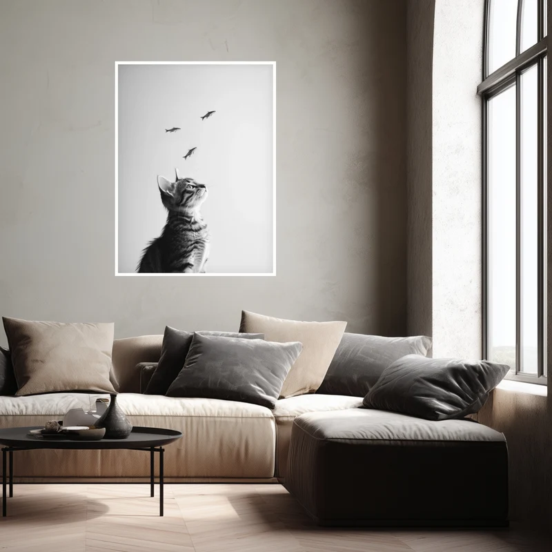 Katze Fische Poster