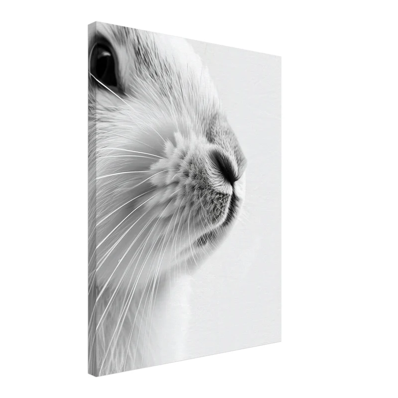 Hase nah Leinwand