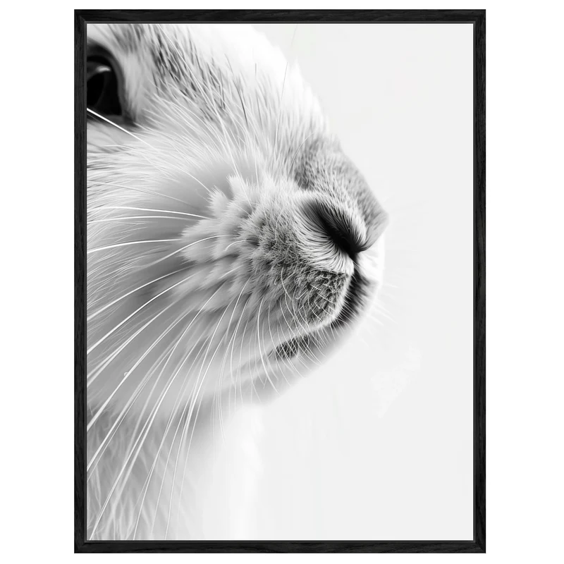 Hase nah Leinwand