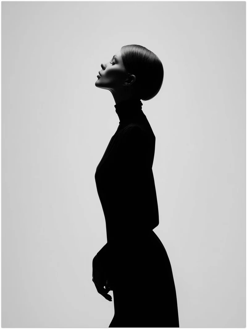 Elegante Silhouette Leinwand
