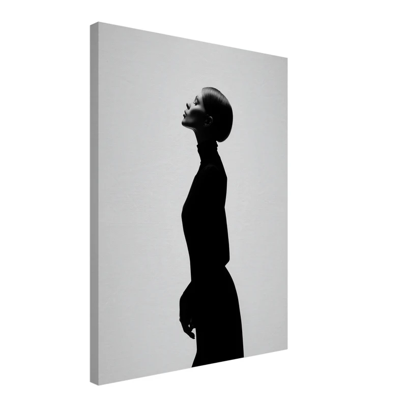 Elegante Silhouette Leinwand