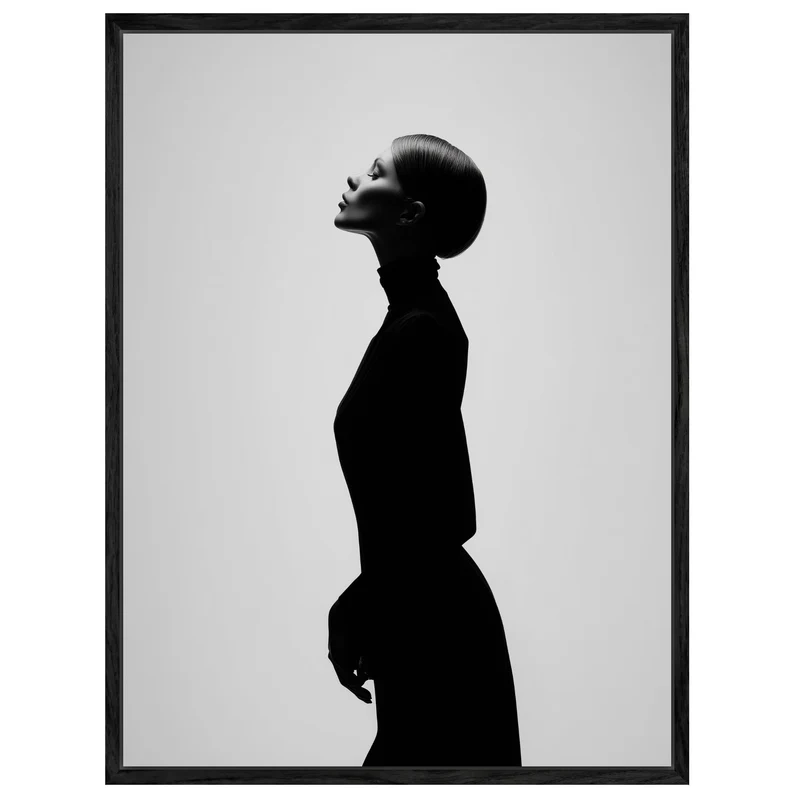 Elegante Silhouette Leinwand