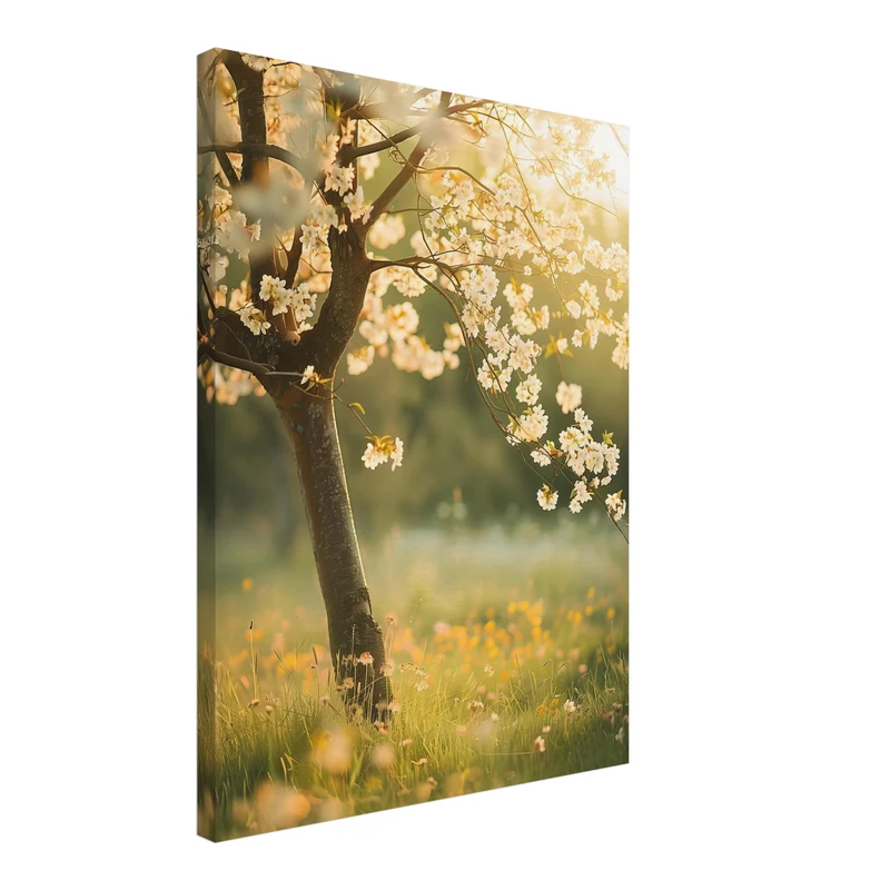 Kirschbaum im Frühling Leinwand