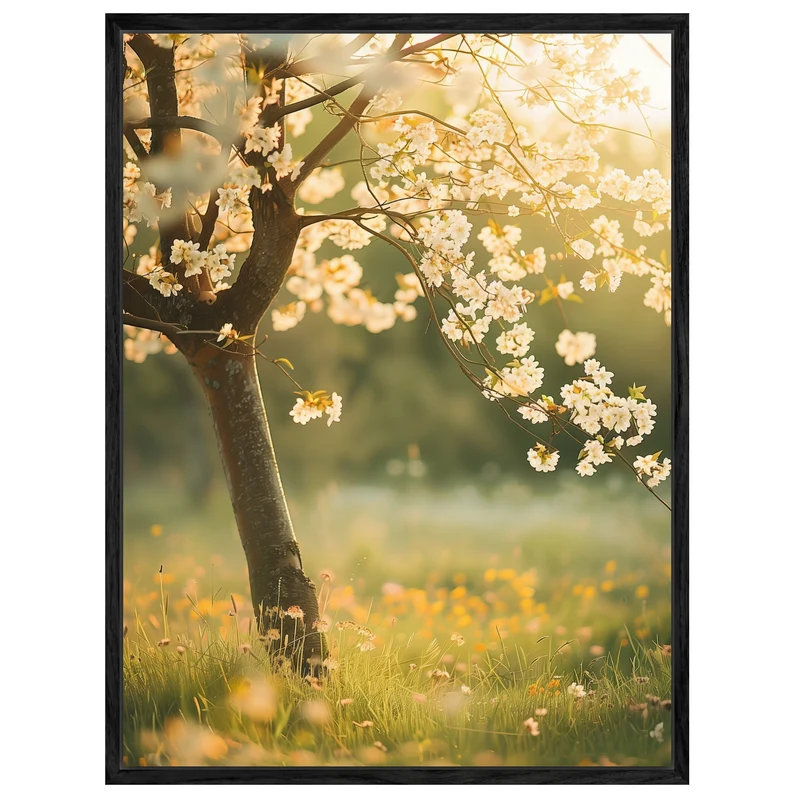 Kirschbaum im Frühling Leinwand