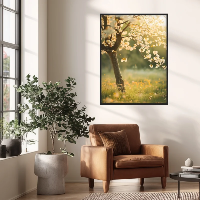 Kirschbaum im Frühling Poster