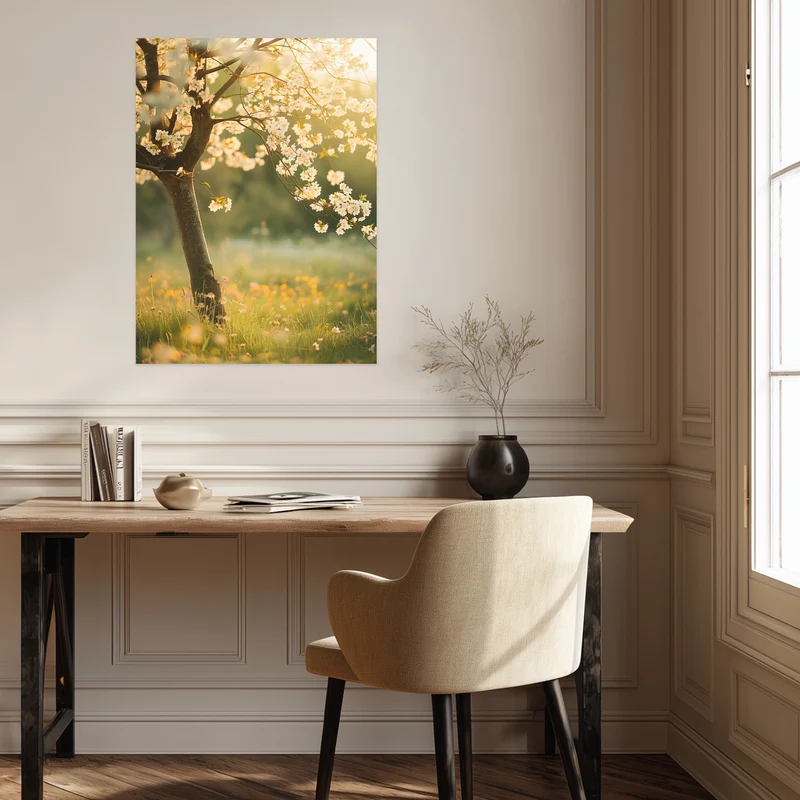 Kirschbaum im Frühling Poster