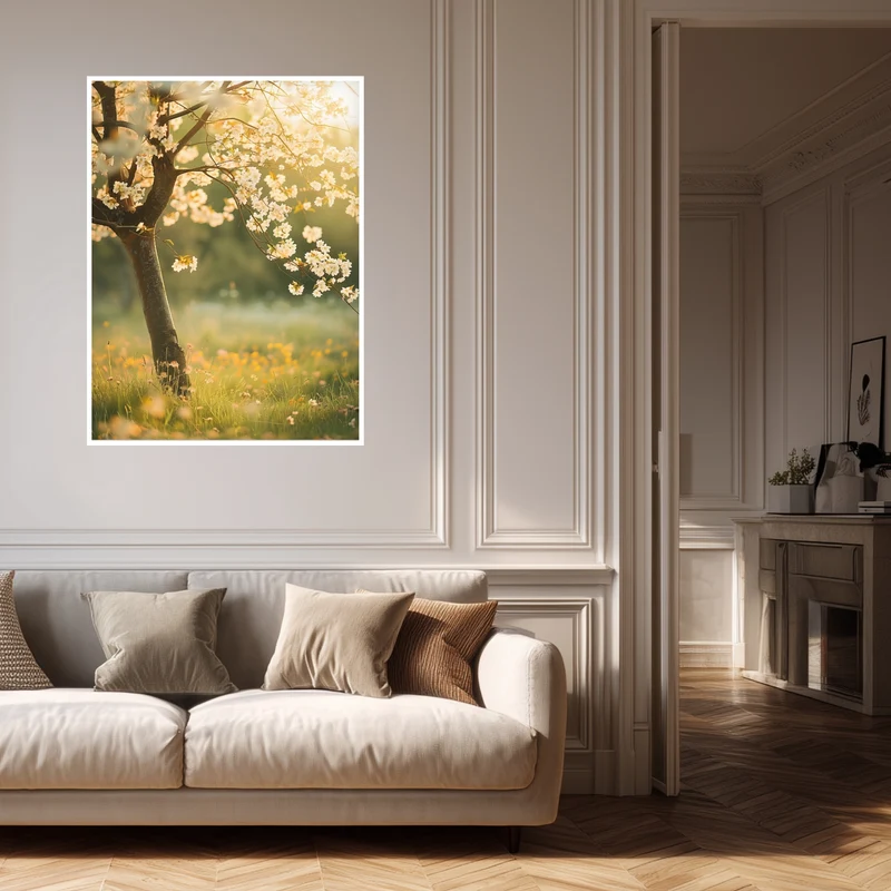 Kirschbaum im Frühling Poster
