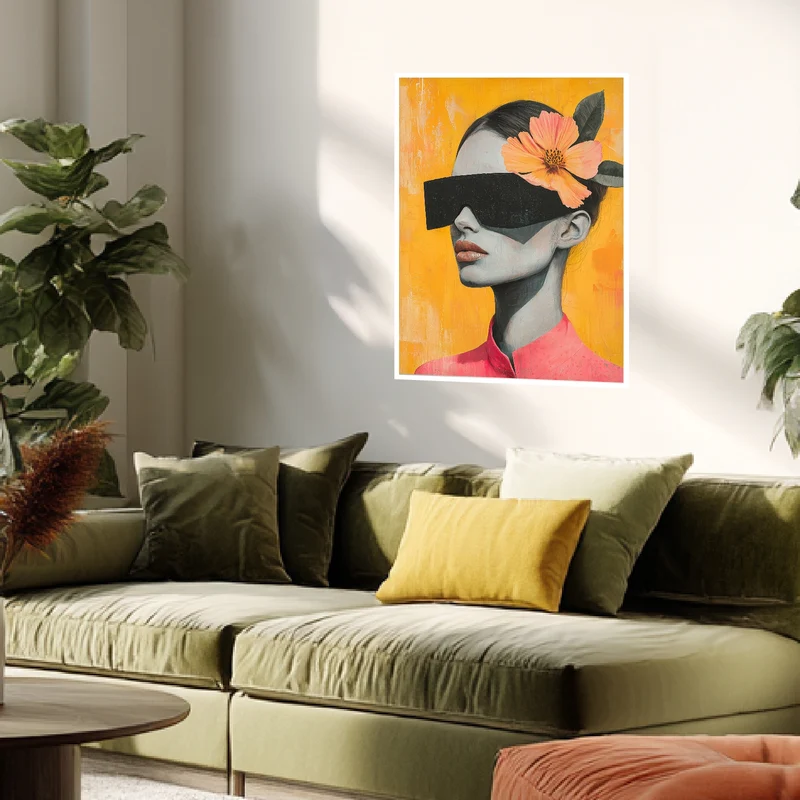 Blumenhafte Verhüllung Poster