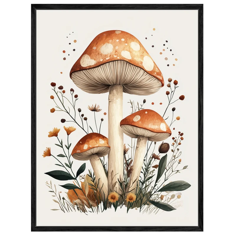 Herbstzauber im Wald Leinwand