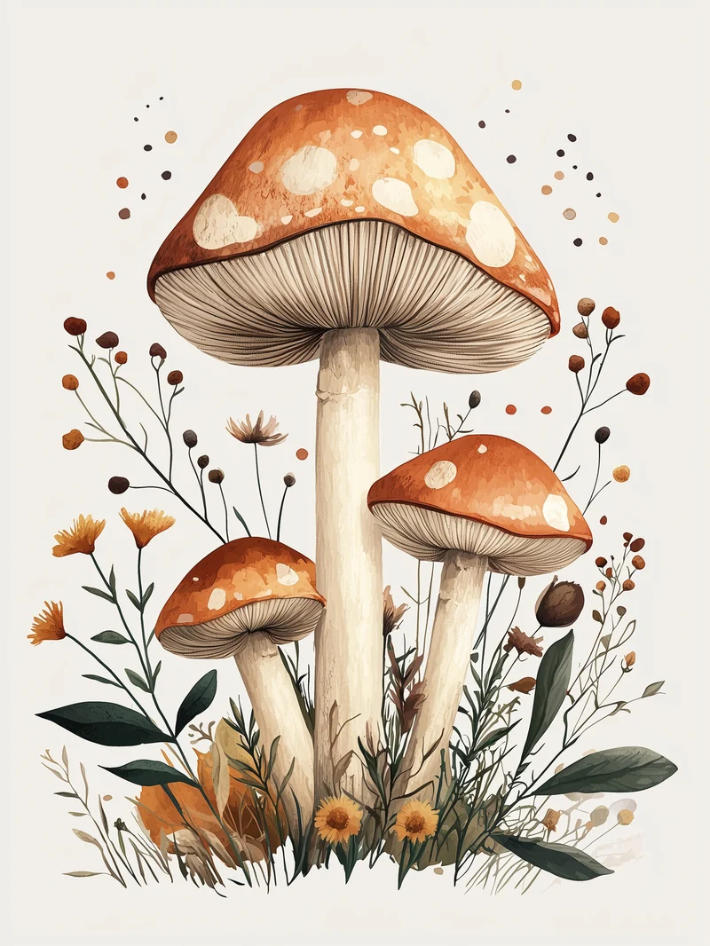 Herbstzauber im Wald Poster