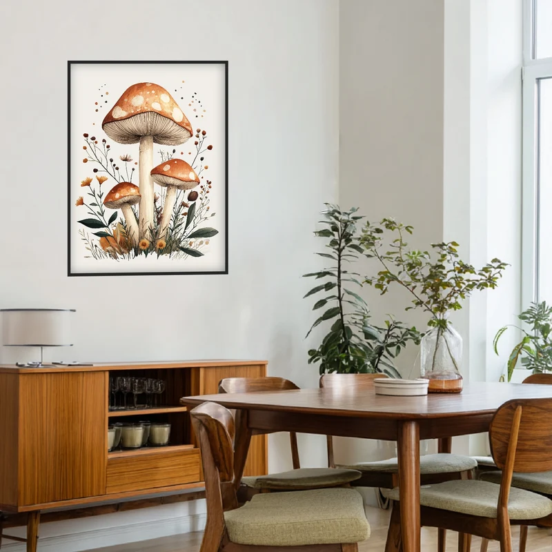 Herbstzauber im Wald Poster