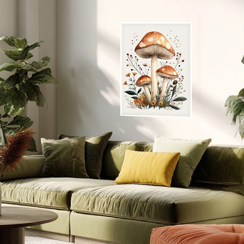 Herbstzauber im Wald Poster
