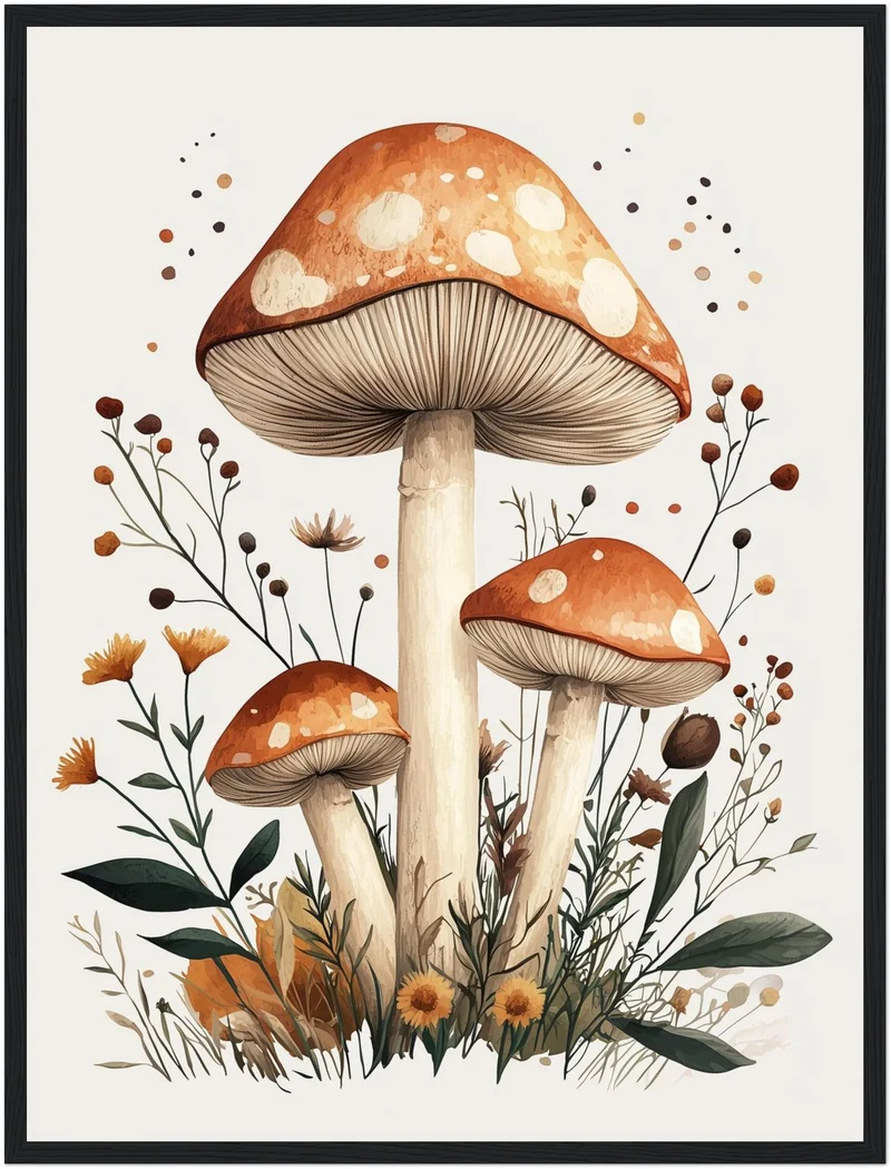 Herbstzauber im Wald Poster