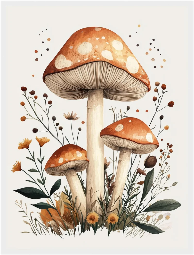 Herbstzauber im Wald Poster