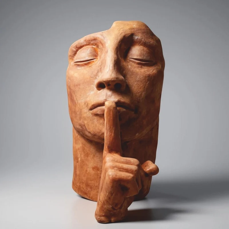Casa Padrino Deko Skulptur Rost H. 140 cm - Große Glasfaserlaminat Deko Figur - Wohnzimmer & Garten Dekoration