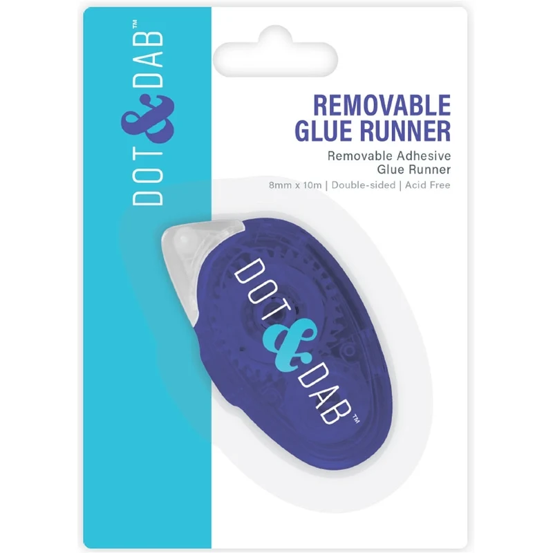 Dot & Dab - Removable Adhesive Roller 8mm x 10m