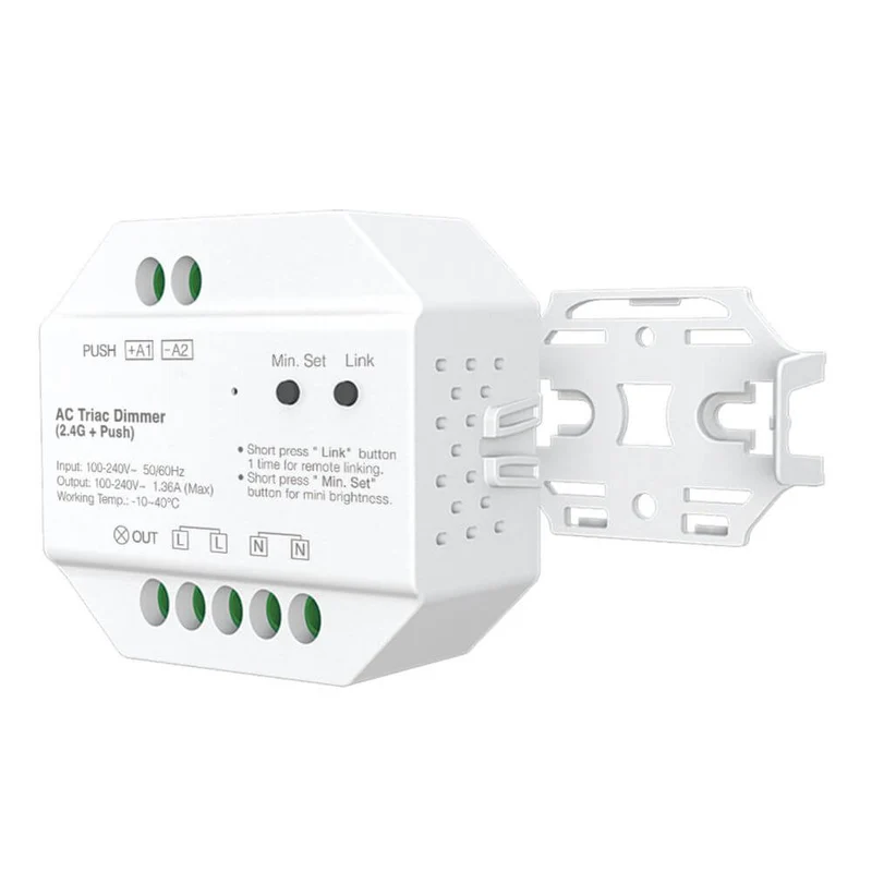s.luce Smart-Dim Triac Funk-Controller 230V mit Push-Dimmer