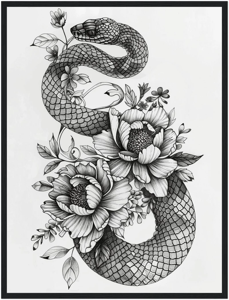 Verflochtene Natur Poster