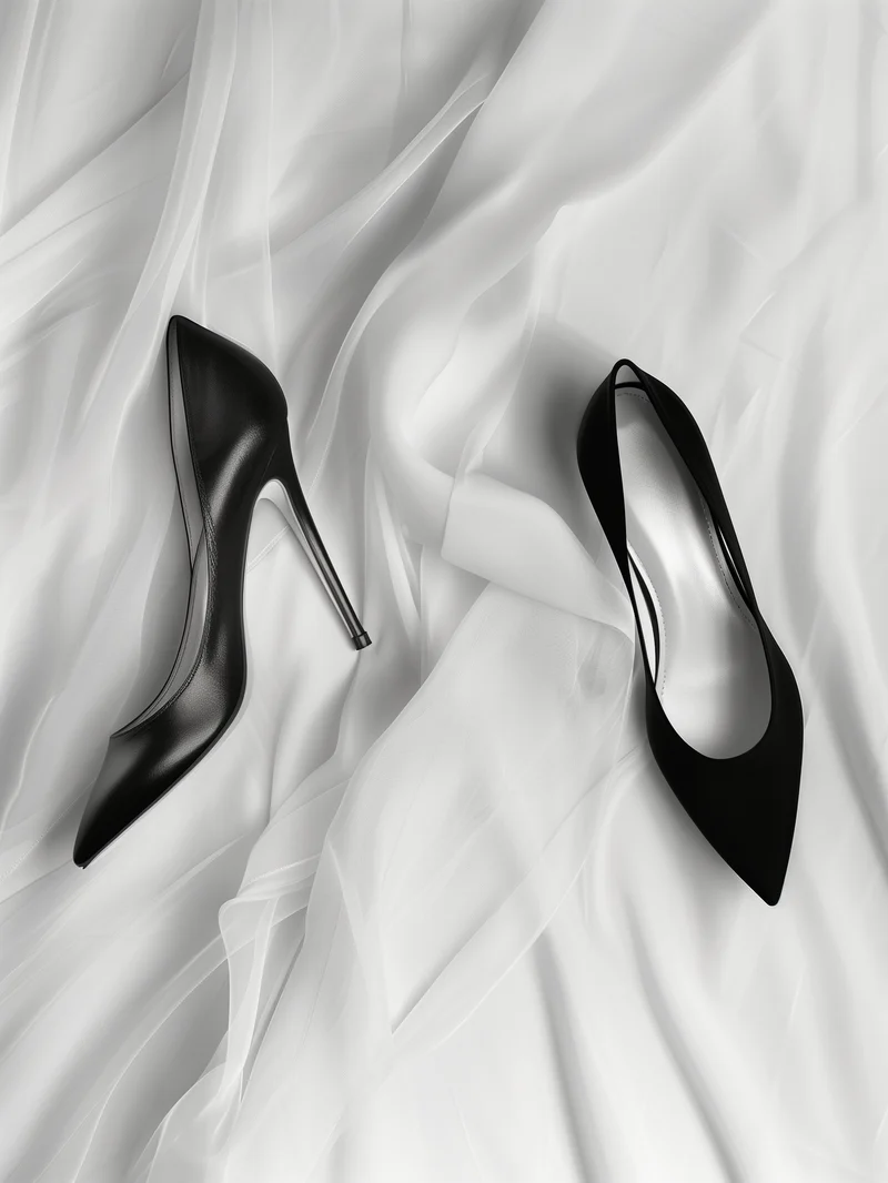 Schwarze High Heels Poster