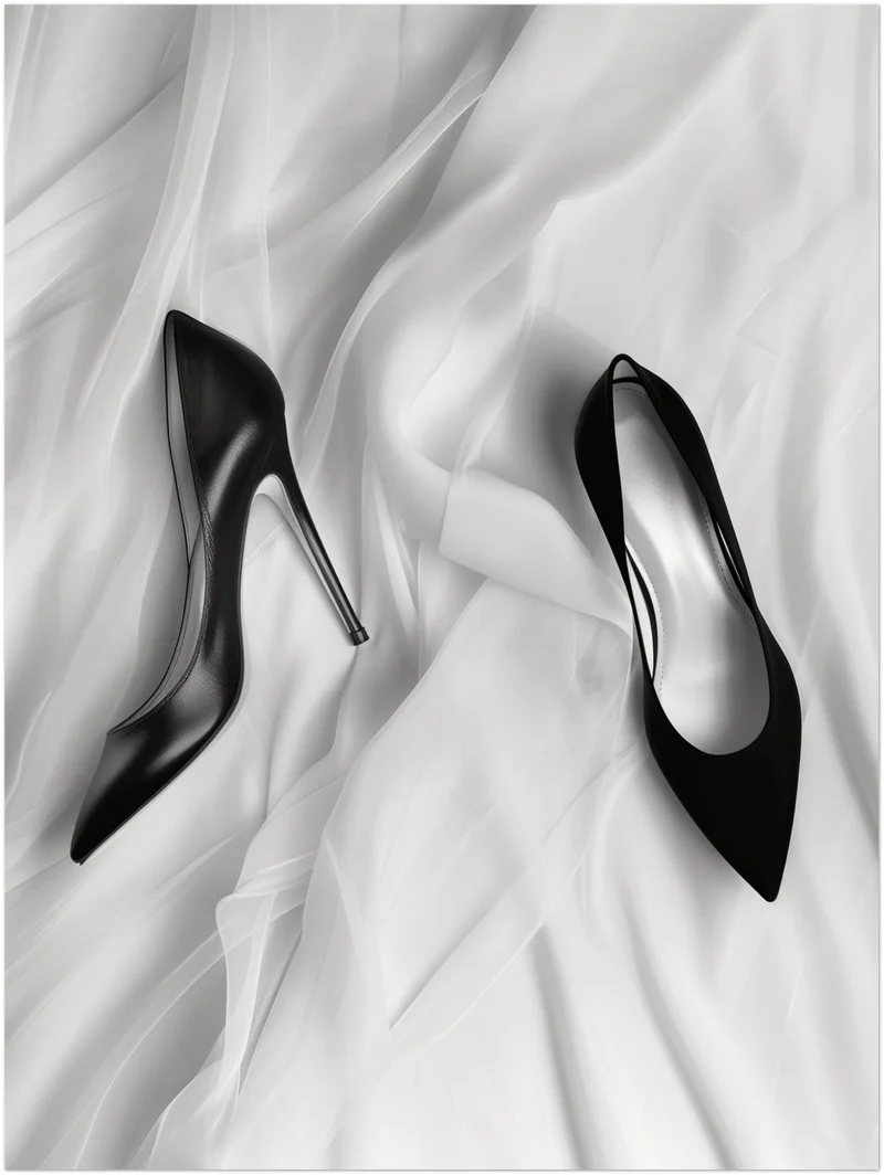 Schwarze High Heels Poster