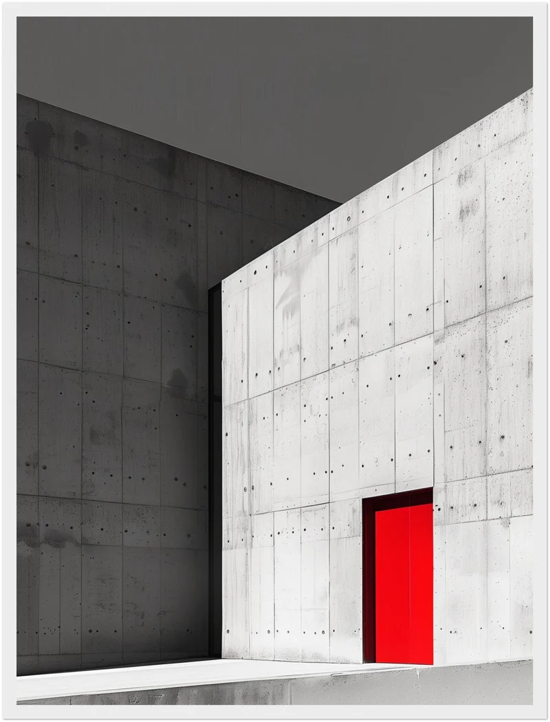 Kontrast der Moderne Poster